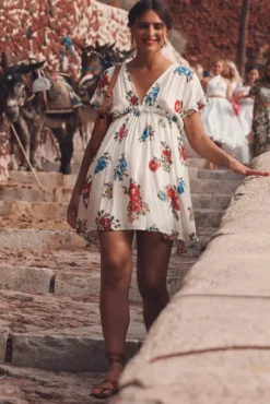 ROBE MANELLE FLORES