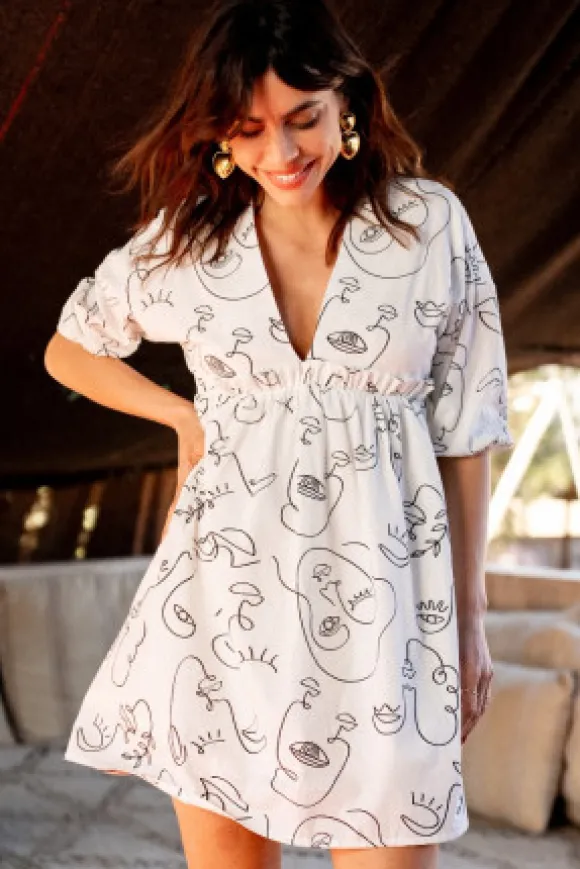 ROBE MARGAUX IMPRIMÉ LINE