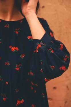 ROBE MATHILDA BOUQUET ROUGE