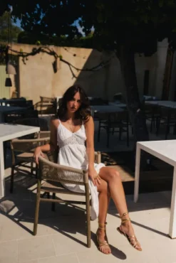 ROBE MILA LIN VISCOSE BLANC
