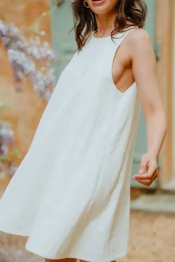 ROBE NOÉLIE LIN BLANC