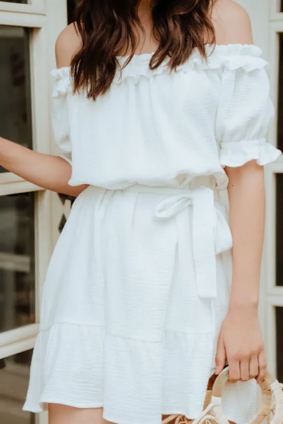ROBE PETRA BLANC COTON