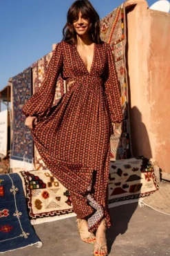 ROBE ROCH IMPRIMÉ LOTUS