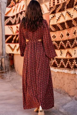 ROBE ROCH IMPRIMÉ LOTUS