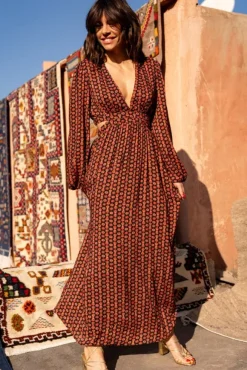 ROBE ROCH IMPRIMÉ LOTUS