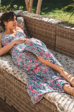 ROBE ROMA IMPRIMÉ NYMPHÉAS