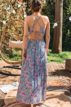 ROBE ROMA IMPRIMÉ NYMPHÉAS