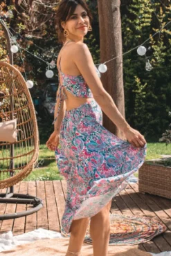 ROBE ROMA IMPRIMÉ NYMPHÉAS