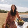 ROBE ROSALIE LIBERTY MANDARINE