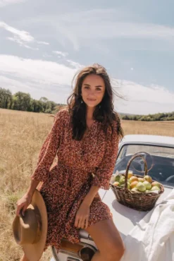 ROBE ROSALIE LIBERTY MANDARINE
