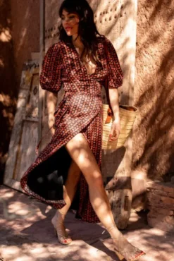 ROBE RUBINA IMPRIMÉ LOTUS