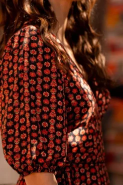 ROBE RUBINA IMPRIMÉ LOTUS