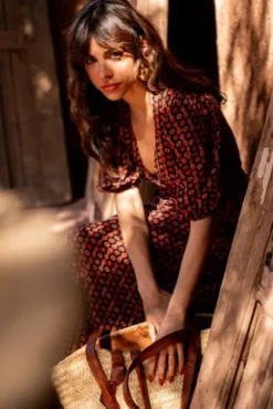 ROBE RUBINA IMPRIMÉ LOTUS