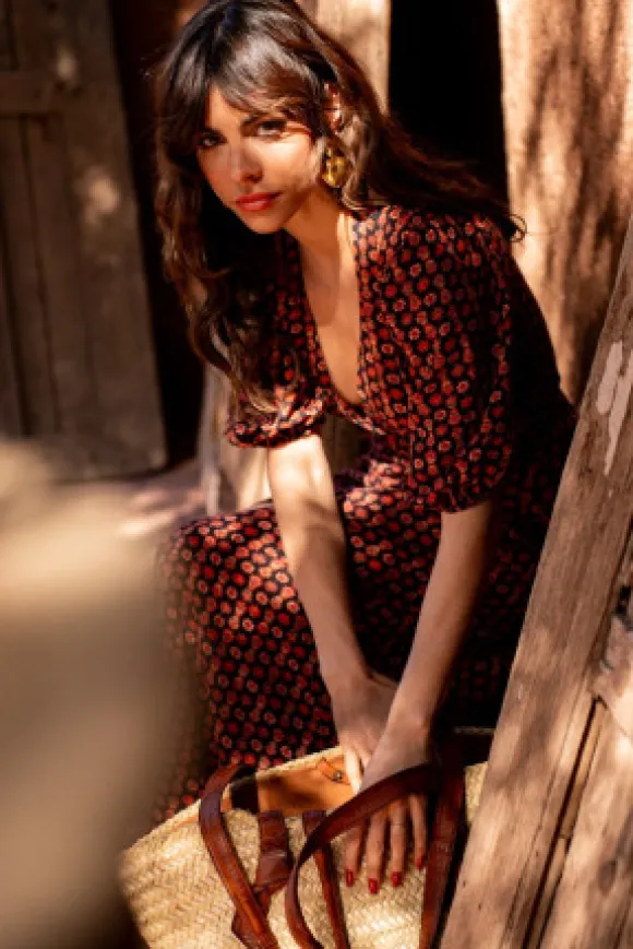 ROBE RUBINA IMPRIMÉ LOTUS
