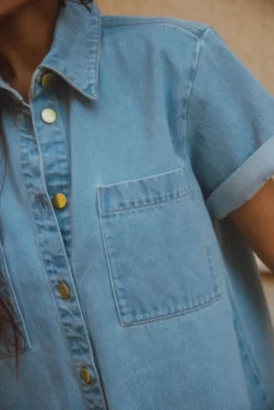 ROBE WALTER DENIM BLEACH