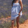 ROBE YARA CHAMBRAY BLEU