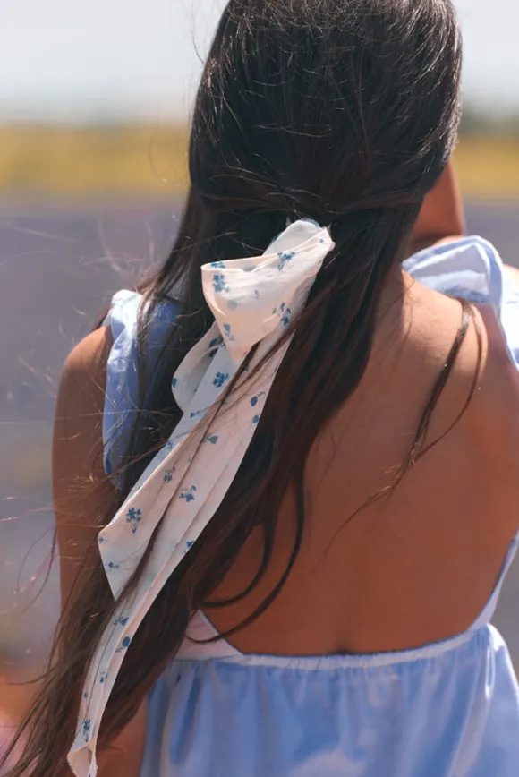 ROBE YARA CHAMBRAY BLEU