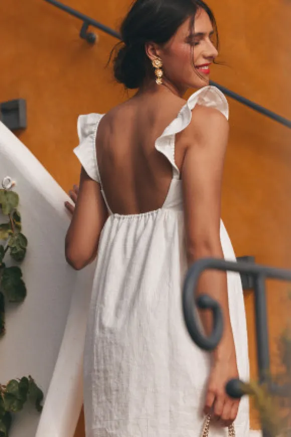 ROBE YARA LIN BLANC
