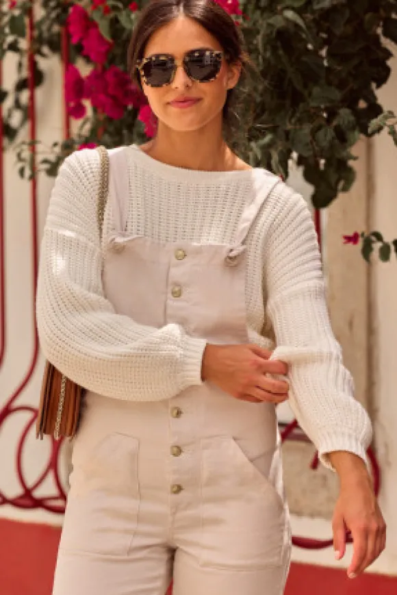 SALOPETTE MAITÉ DENIM BEIGE