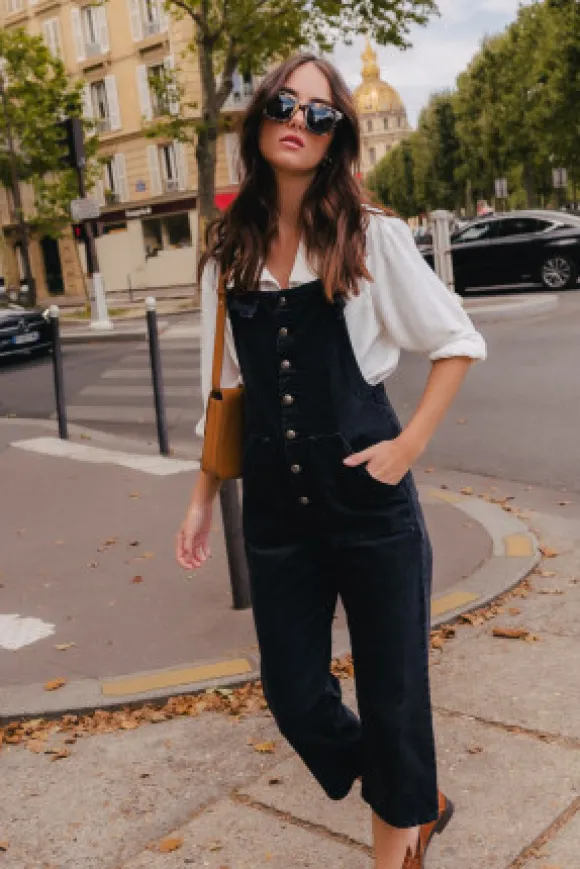 SALOPETTE MAITE DENIM GRIS