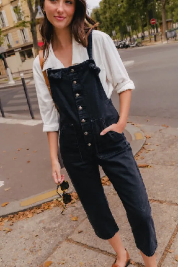SALOPETTE MAITE DENIM GRIS