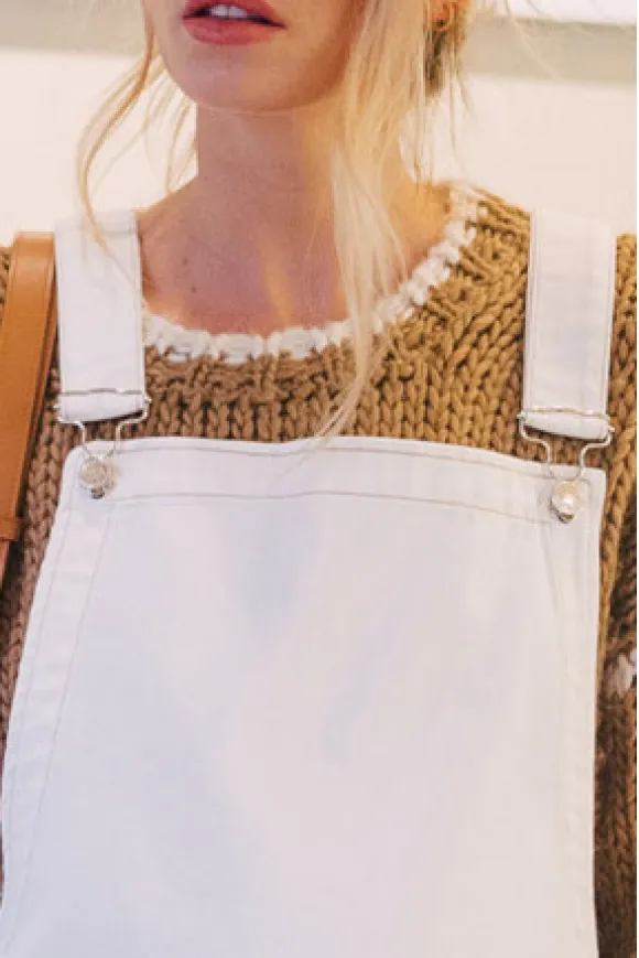 SALOPETTE MANOA DENIM BLANC