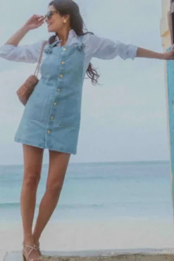 SALOPETTE PIPPA DENIM  BLEACH