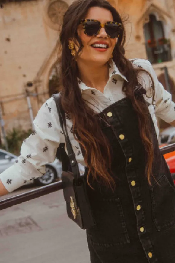 SALOPETTE PIPPA DENIM NOIR