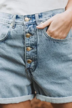 SHORT DENIM ACHILLE BLEACHED