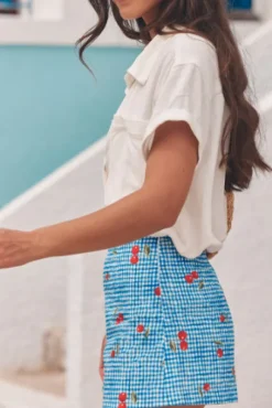 SHORT GEORGE CHERRY BLUE