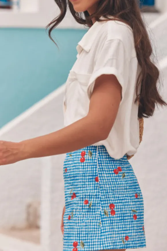 SHORT GEORGE CHERRY BLUE