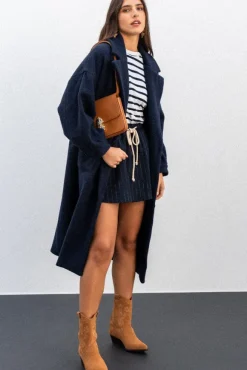 SHORT SÉLÈNE RAYÉ MARINE