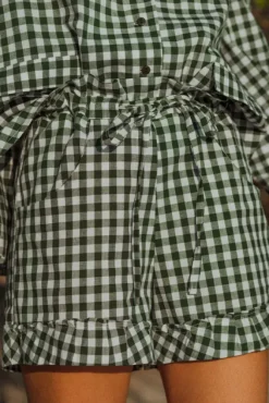 SHORT THAO VICHY VERT