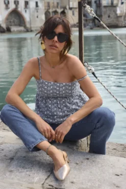 SLINGBACKS ALAÏA DORÉ