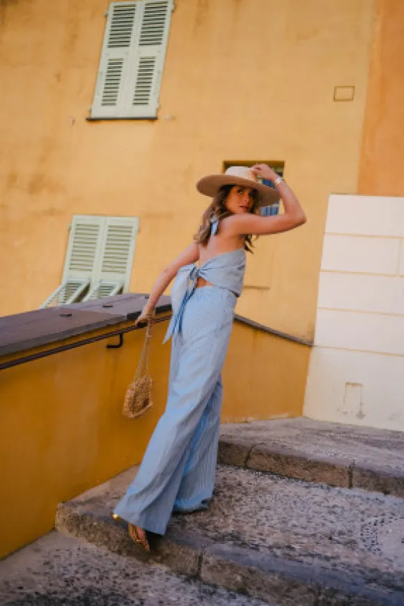 TOP LOULOU RAYURE JEAN