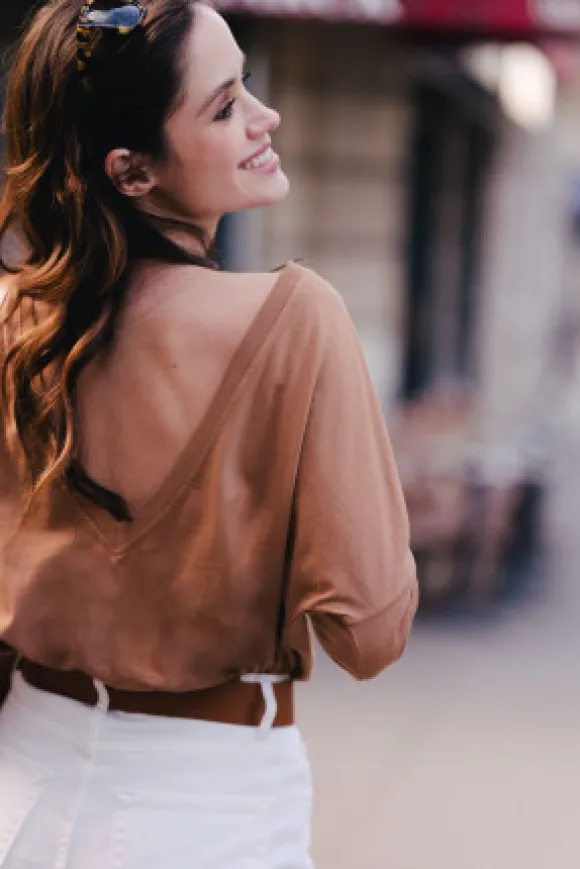 T-SHIRT OWEN CAMEL