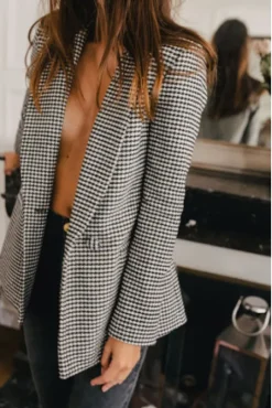 VESTE ALY PIED DE POULE