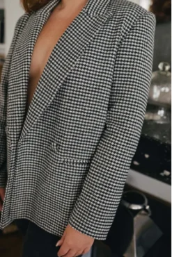 VESTE ALY PIED DE POULE