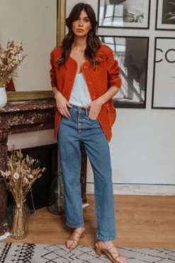 VESTE AMHET BRIQUE