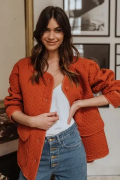 VESTE AMHET BRIQUE