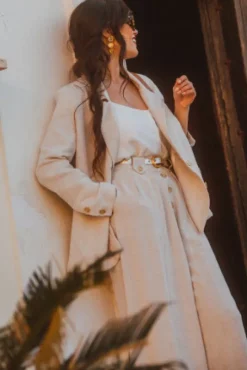 VESTE FRANCKY LIN VISCOSE BEIGE