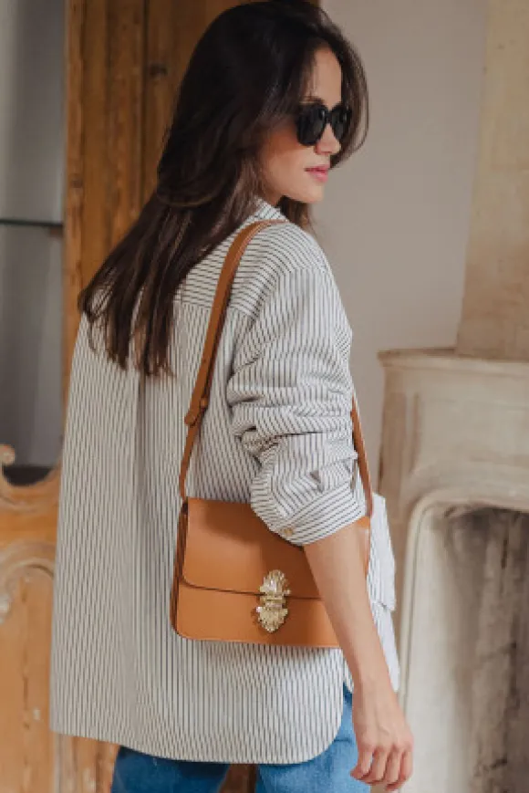 VESTE GINA RAYURES JEAN