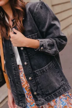 VESTE JUAN DENIM GRIS