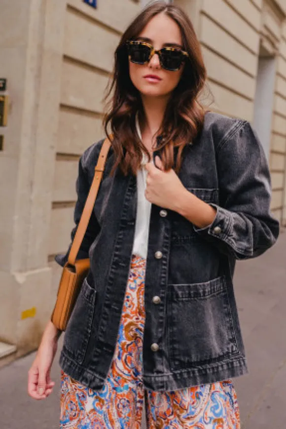 VESTE JUAN DENIM GRIS