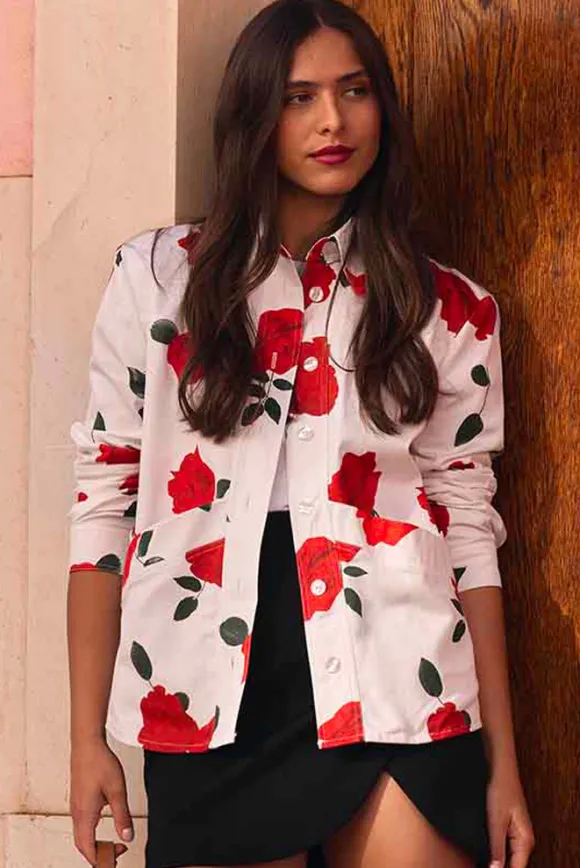 VESTE LARISSA ROSE ROUGE