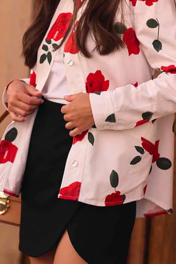 VESTE LARISSA ROSE ROUGE