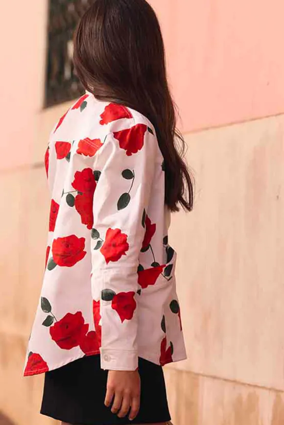 VESTE LARISSA ROSE ROUGE